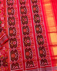 Red Manekchowk Patola Saree