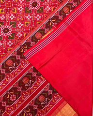 Red Manekchowk Patola Saree