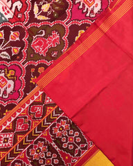 Red & Multicolour Narikunj Patola Saree