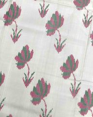 Light Pink & Off White Fancy Flower Patola Saree