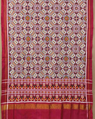 Red & White Manekchowk Patola Dupatta