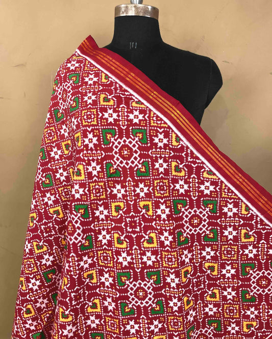 Red Manekchowk Patola Dupatta