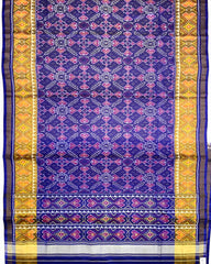 Blue Manekchowk Patola Saree