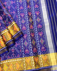 Blue Manekchowk Patola Saree