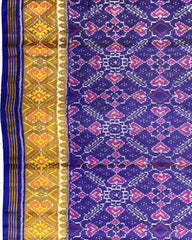 Blue Manekchowk Patola Saree