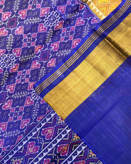 Blue Manekchowk Patola Saree