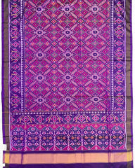 Purple & Pink Manekchowk Patola Saree