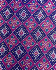 Blue & Pink Panchanda Patola Saree