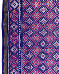 Blue & Pink Panchanda Patola Saree