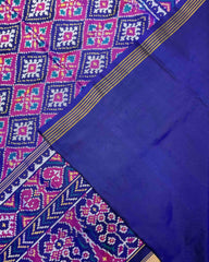 Blue & Pink Panchanda Patola Saree