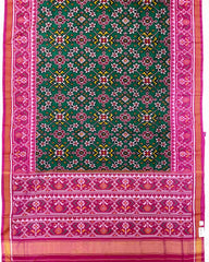 Pink & Green Navratan Patola Saree