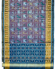 Turquoise & Onion Narikunj Patola Saree