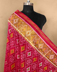 Red Panchanda Patola Dupatta