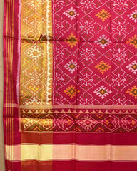 Red Panchanda Patola Dupatta