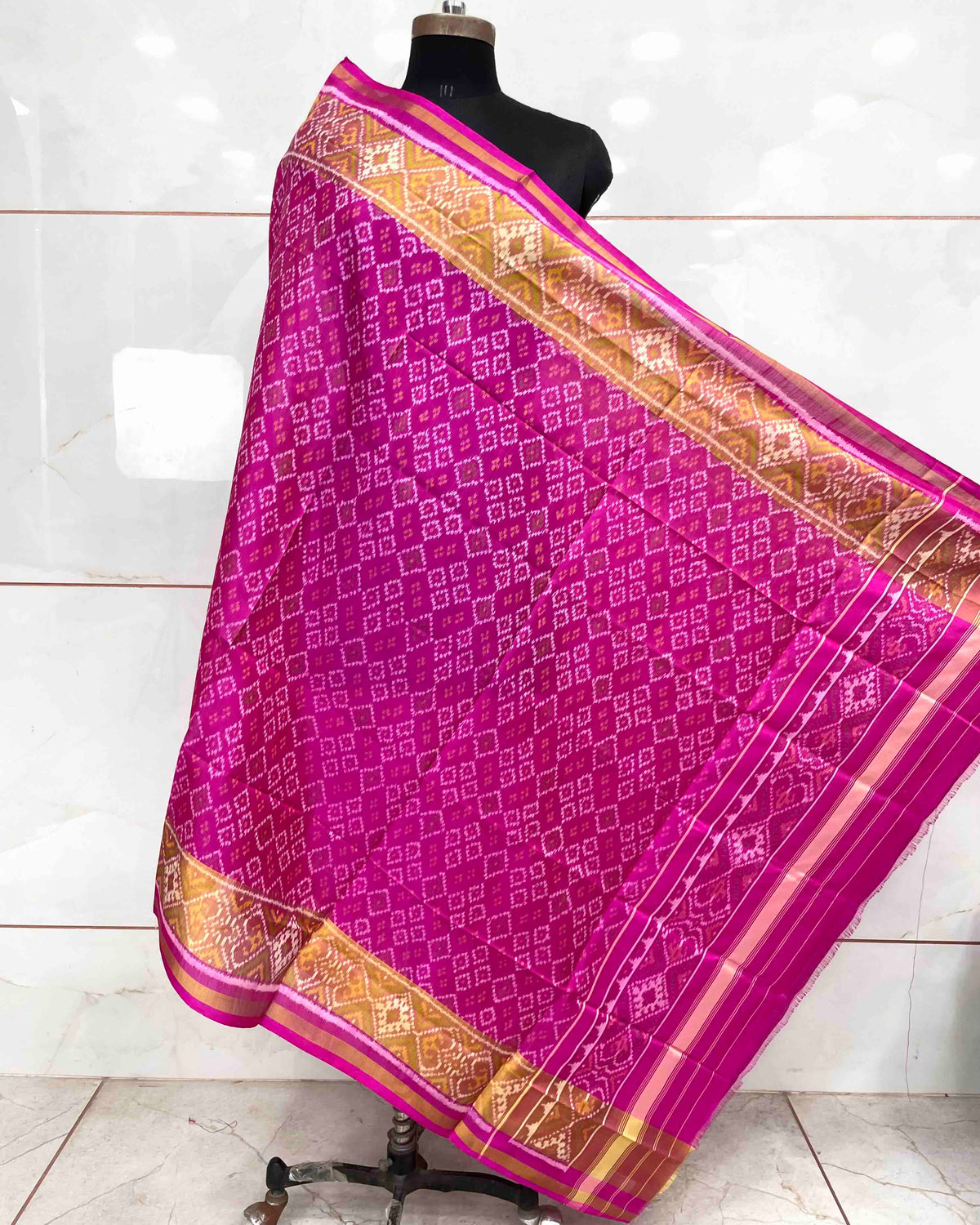 Pink New Bandhani Design Patola Dupatta