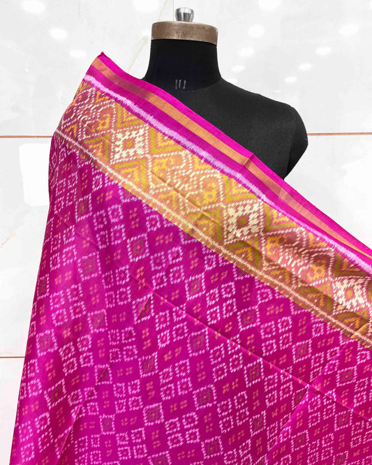 Pink New Bandhani Design Patola Dupatta