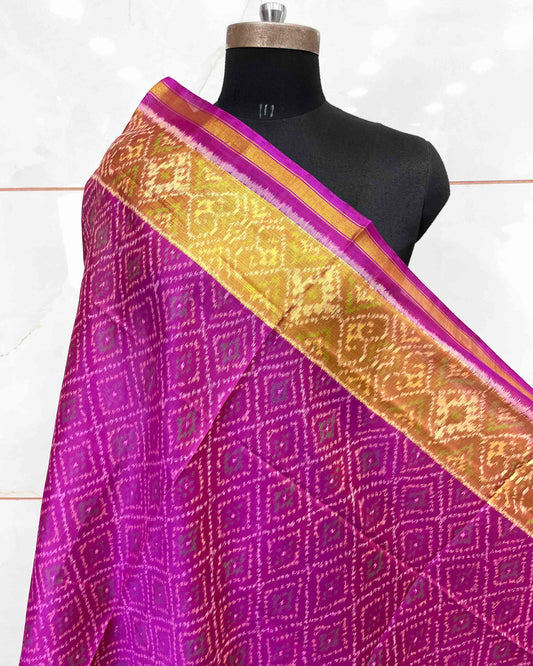 Purplish Pink Small Panchanda Patola Dupatta