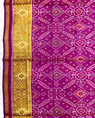 Purplish Pink Manekchowk Patola Dupatta