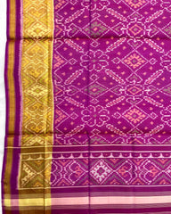 Purplish Pink Manekchowk Patola Dupatta