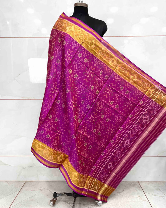 Purplish Pink Navratan Patola Dupatta