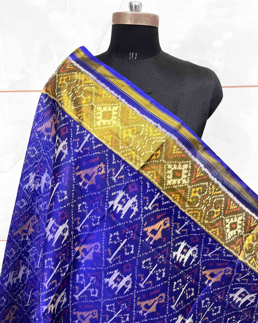 Blue Narikunj Patola Dupatta