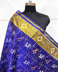 Blue Narikunj Patola Dupatta