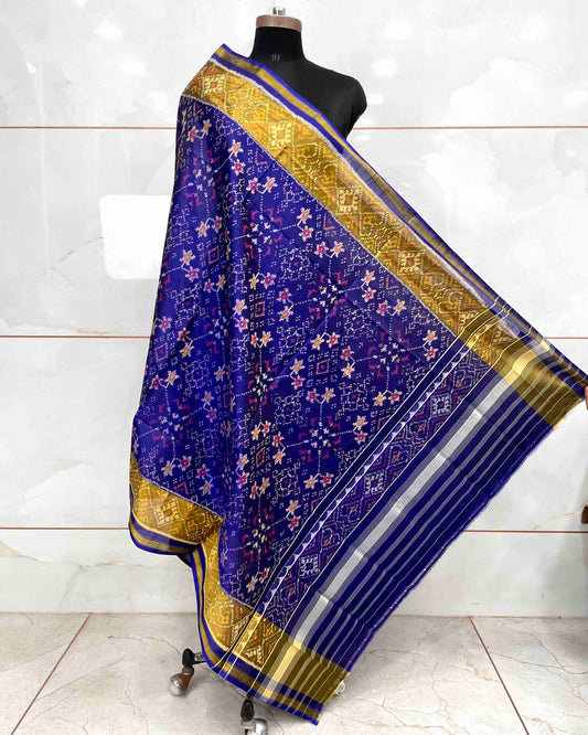 Blue Navratan Patola Dupatta