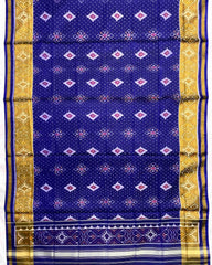 Blue Panchanda Doted Patola Dupatta