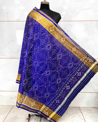 Blue Manekchowk Patola Dupatta