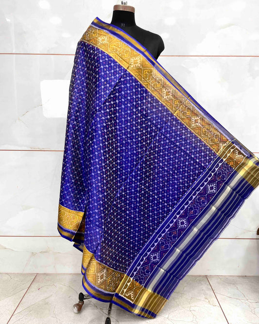 Blue Booty Design Patola Dupatta