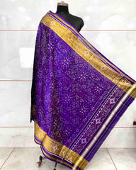 Purplish Blue Navratan Patola Dupatta