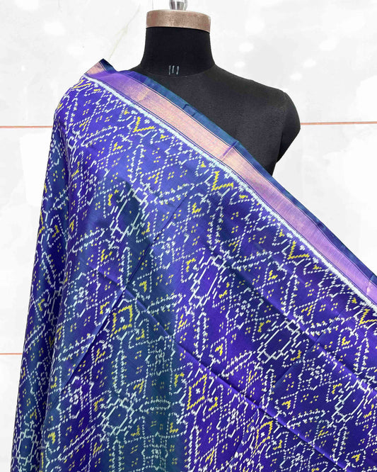 Blue Manekchowk Patola Dupatta