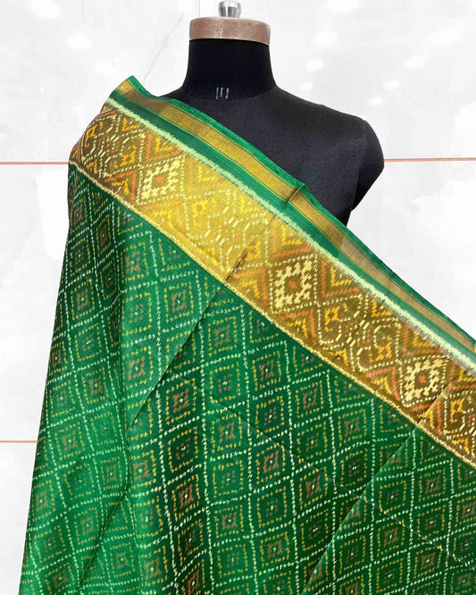 Green Panchanda Patola Dupatta