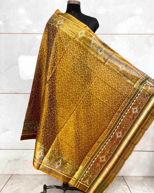 Golden Booty Design Patola Dupatta