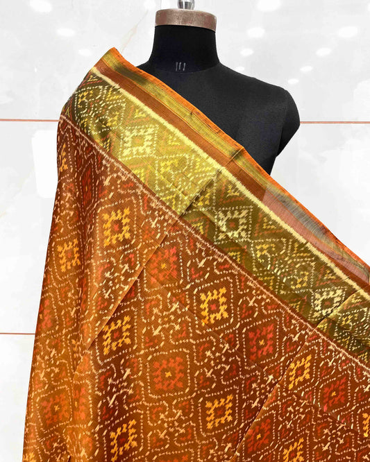 Copper Panchanda Patola Dupatta