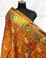 Copper Narikunj Patola Dupatta