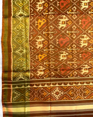 Copper Narikunj Patola Dupatta