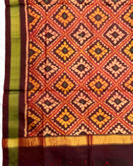 Maroon & Red Panchanda Patola Dupatta