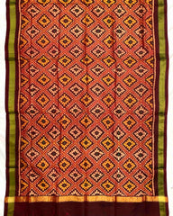 Maroon & Red Panchanda Patola Dupatta