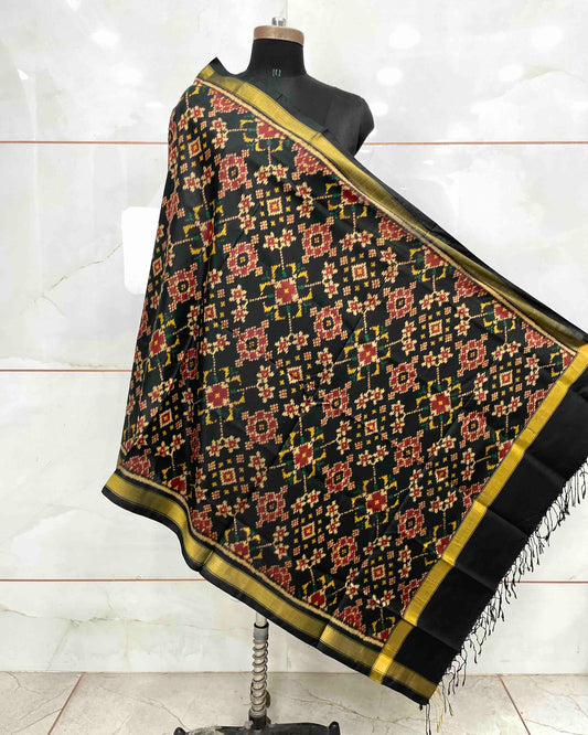 Black Navratan Patola Dupatta