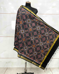 Black Manekchowk Patola Dupatta