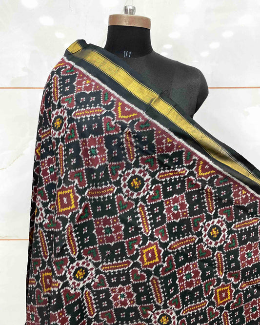 Black Manekchowk Patola Dupatta