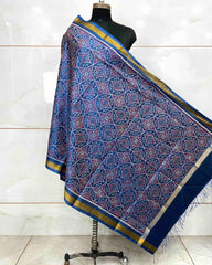 Blue Solsitara Design Patola Dupatta