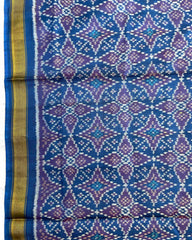 Blue Solsitara Design Patola Dupatta