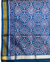 Blue Solsitara Design Patola Dupatta