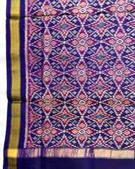 Blue Solsitara Design Patola Dupatta