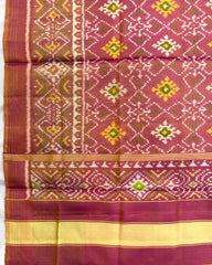 Peach Pink Panchanda Patola Dupatta