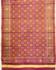 Peach Pink Panchanda Patola Dupatta