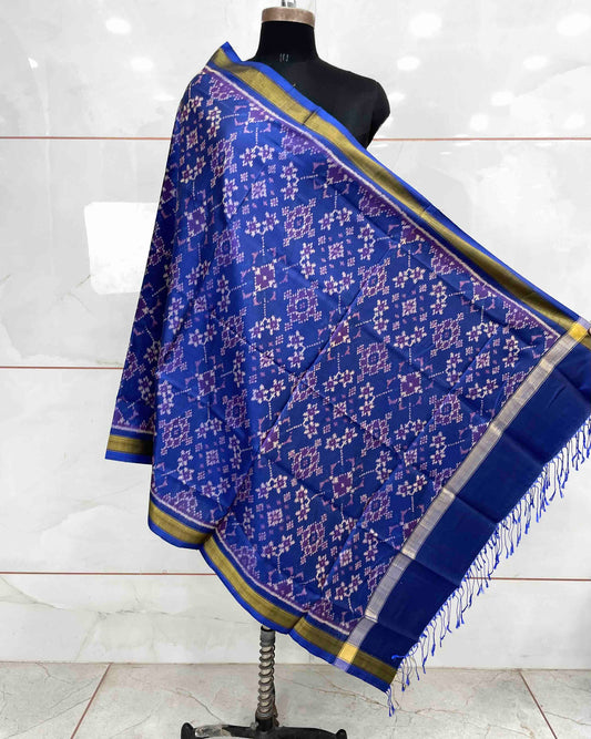 Blue Navratan Patola Dupatta