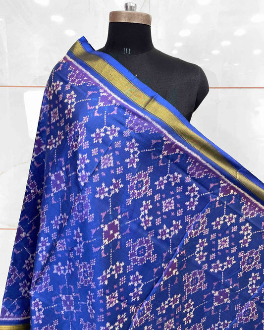 Blue Navratan Patola Dupatta